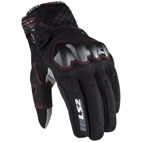 LS2 CHAKI RIDING GLOVES - BLACK