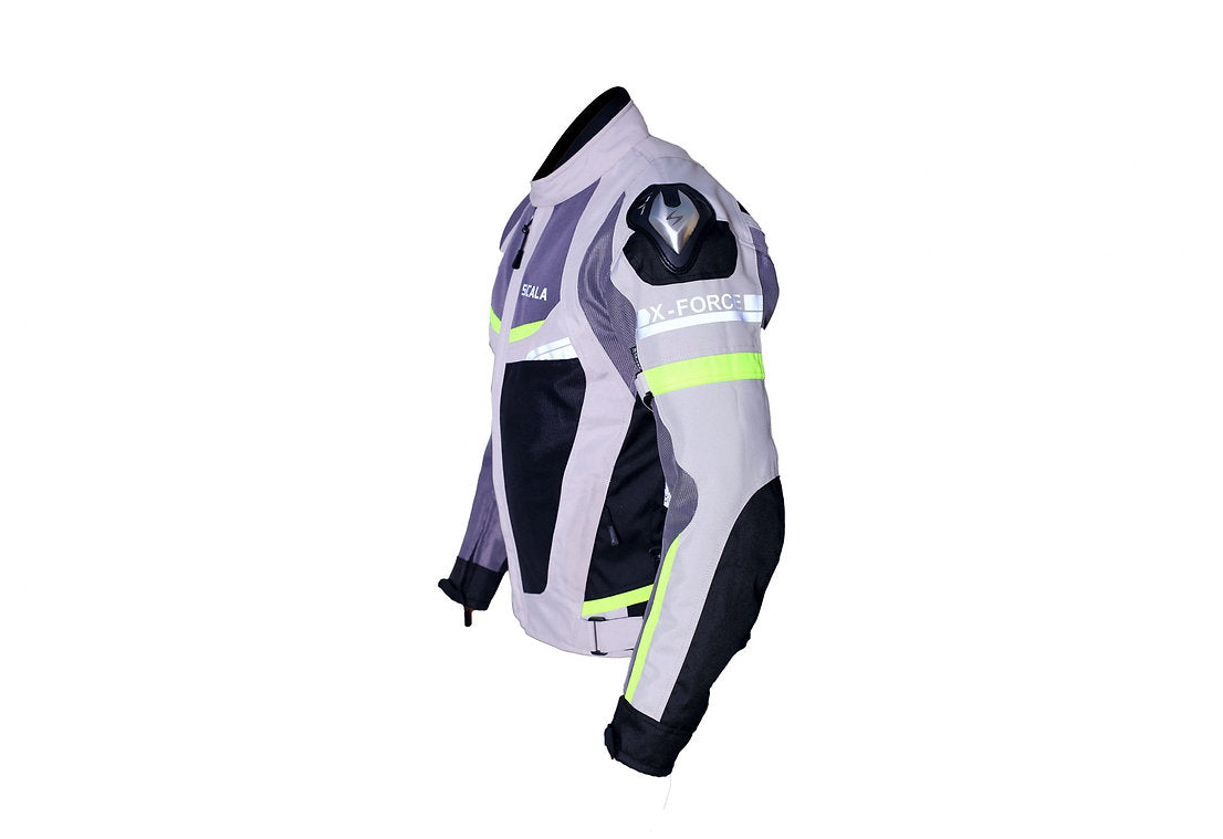 SCALA X FORCE JACKET - OFF WHITE GREY