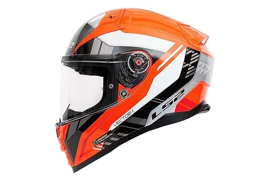LS2 FF811 VECTOR HELMET - STYLUS GLOSS FLUO ORANGE BLACK