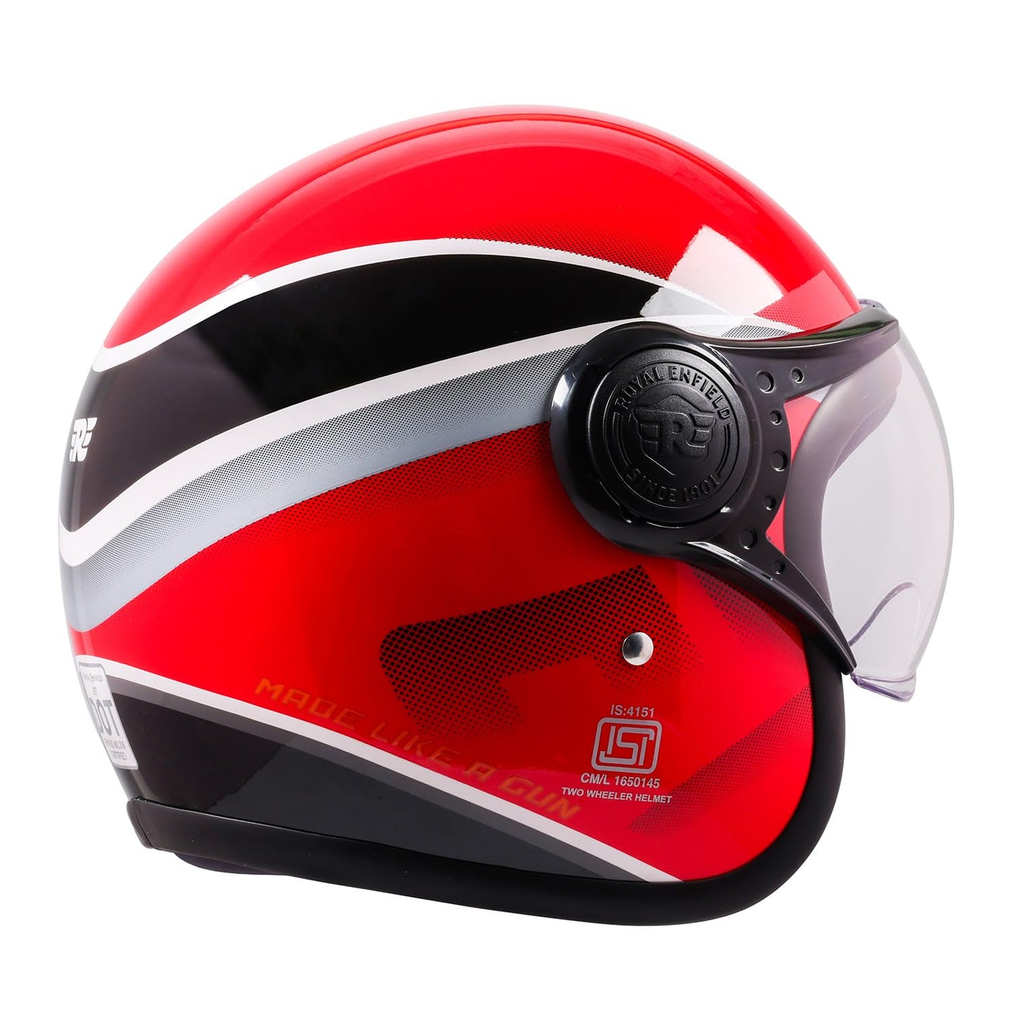 ROYAL ENFIELD HELMET JET OF SONIC RED