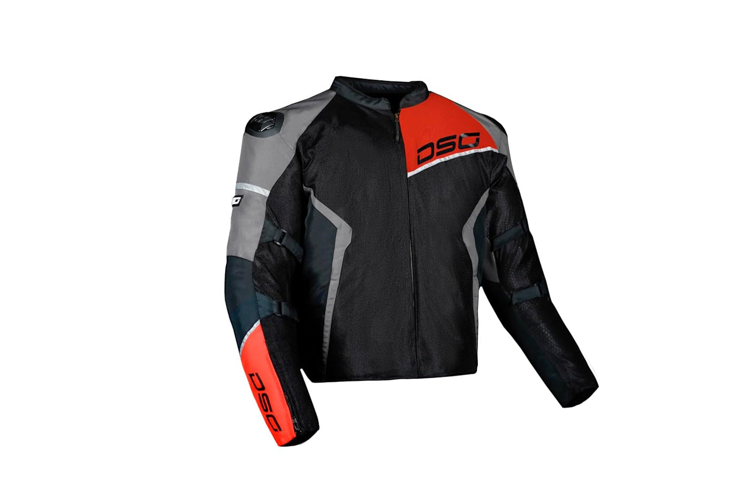 DSG RIDING JACKET APEX AIR - FLOW BLACK GREY RED FLUO