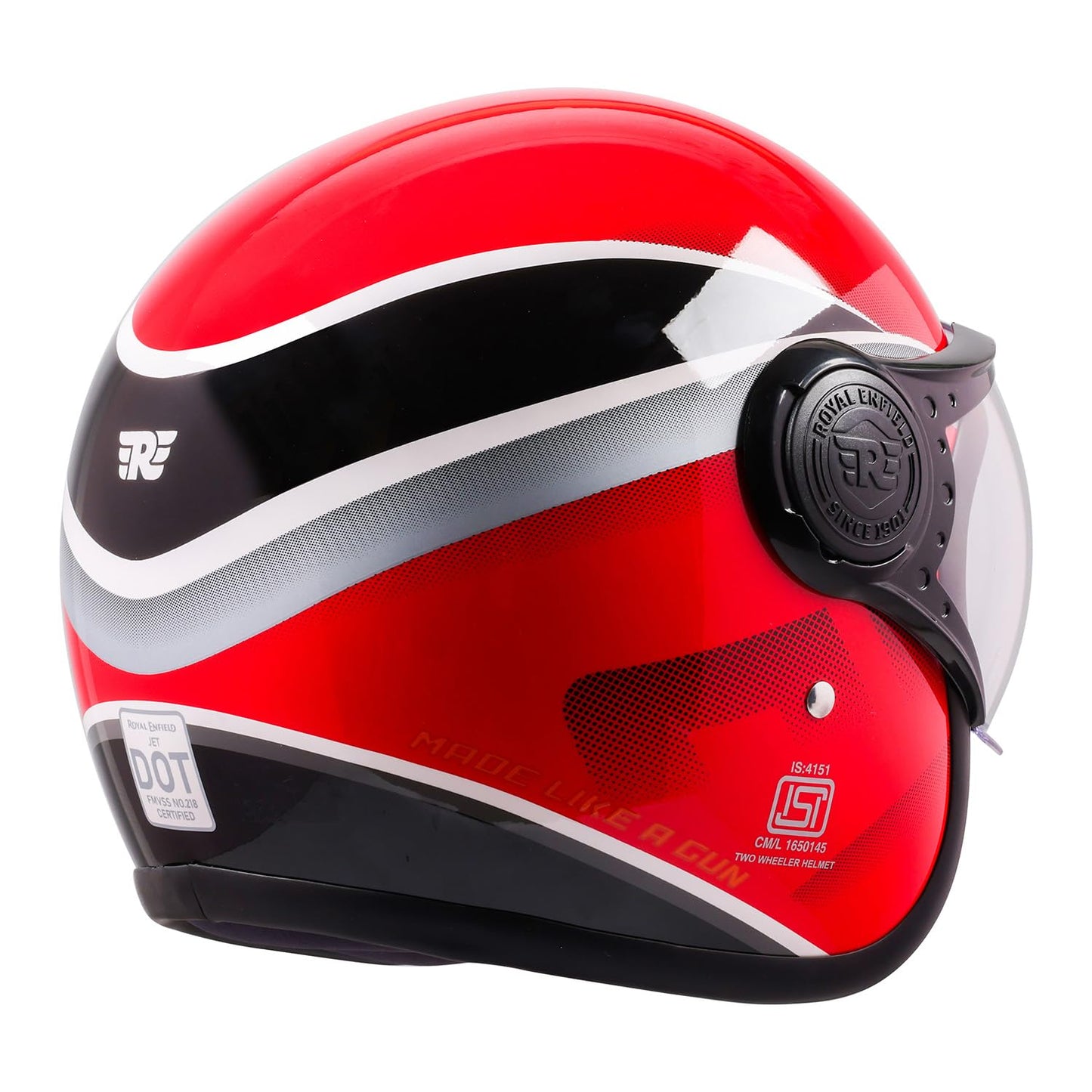 ROYAL ENFIELD HELMET JET OF SONIC RED