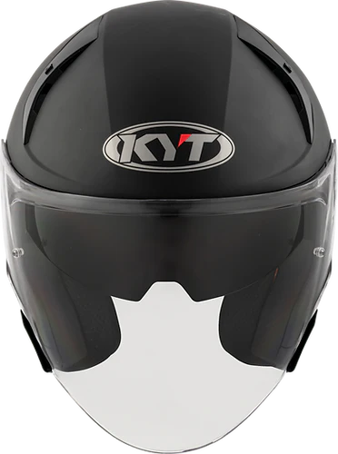 KYT TTR JET HELMET - JET PLAIN ICE MATT BLACK