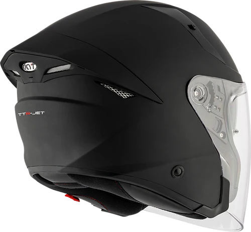 KYT TTR JET HELMET - JET PLAIN ICE MATT BLACK