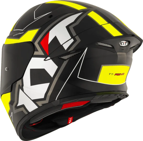 KYT TT REVO HELMET - ELECTRON MATT BLACK YELLOW