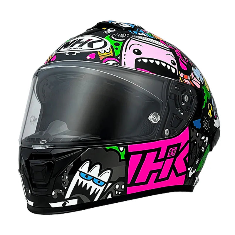NHK K5R DOODLE BLACK BLUE HELMET