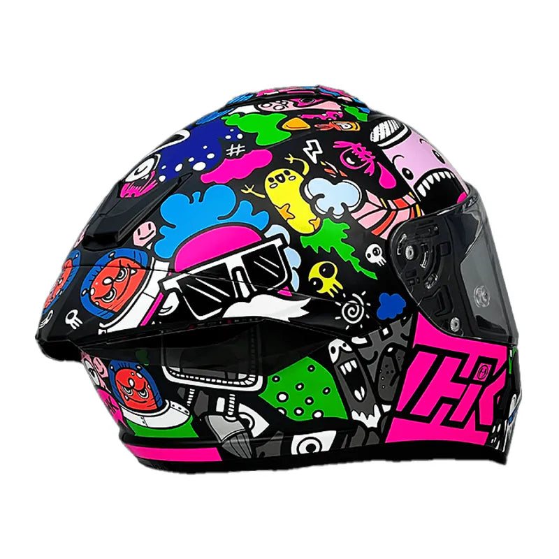 NHK K5R DOODLE BLACK BLUE HELMET