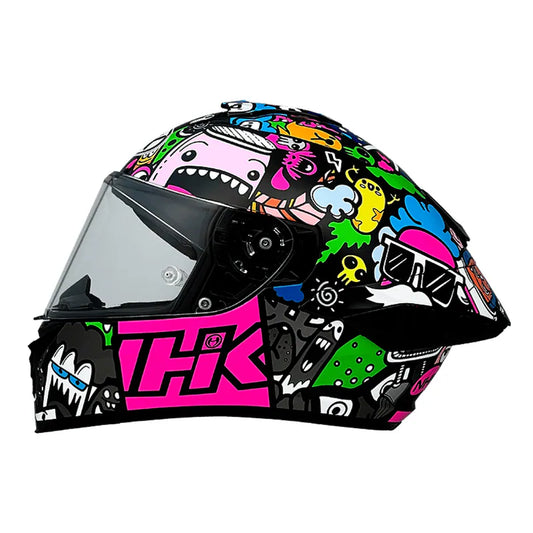 NHK K5R DOODLE BLACK BLUE HELMET