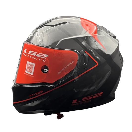 LS2 FF320 STREAM EVO GGIO BLACK 7C BLACK D-RING D-RING