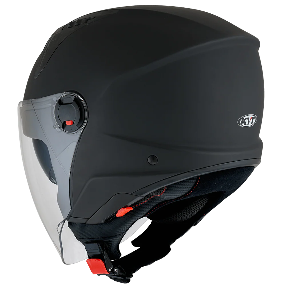 KYT D CITY HELMET - PLAIN MATT BLACK
