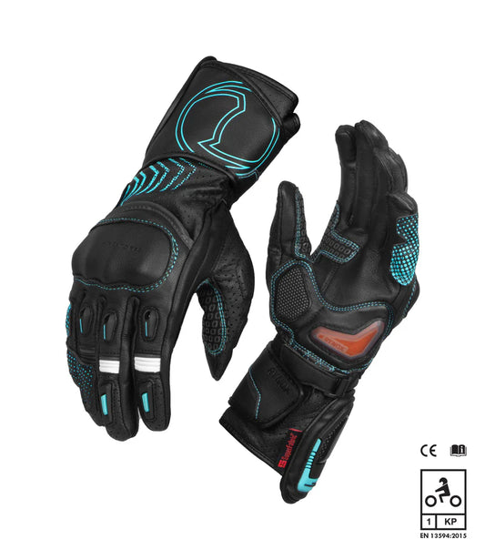 RYNOX ADVENTO PRO GLOVES - BLACK BLUE