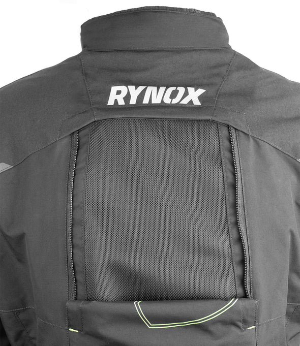 RYNOX ADVENTO PRO JACKET - BLACK HI-VIZ GREEN