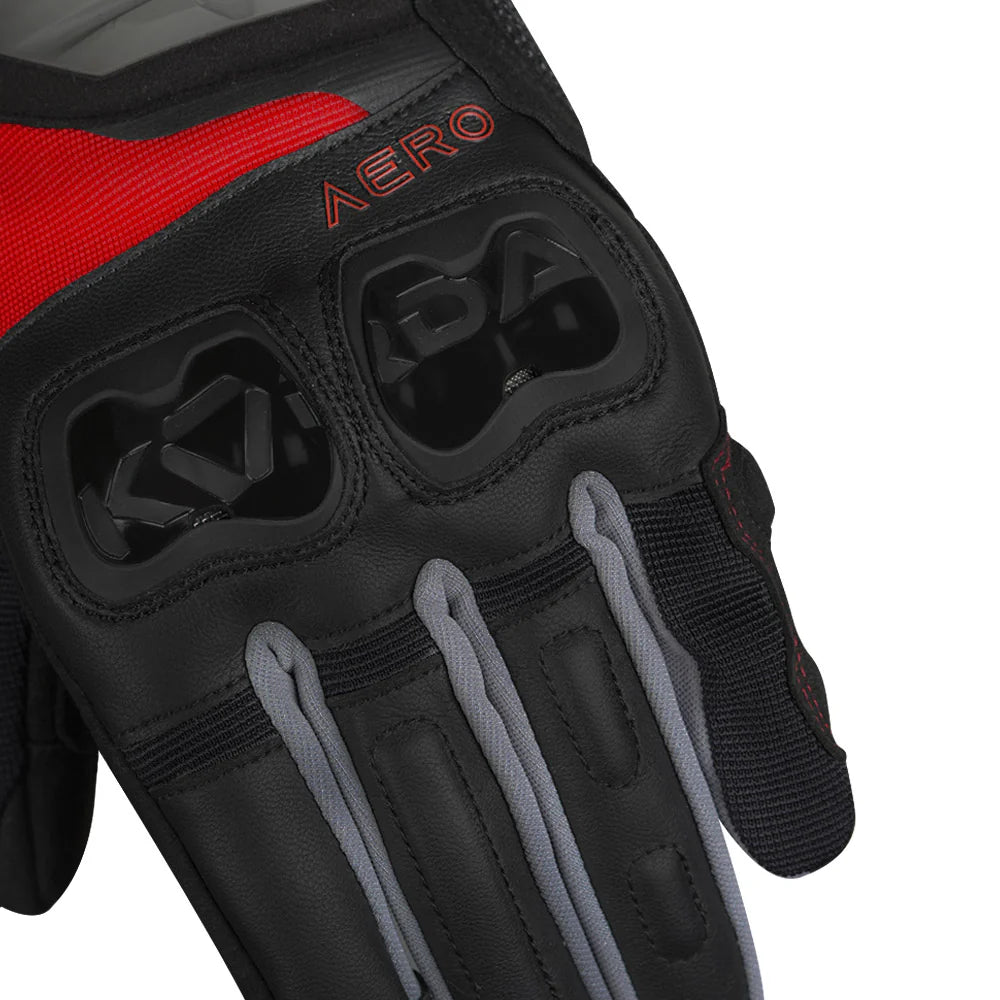 KORDA AERO RIDING GLOVES - RED