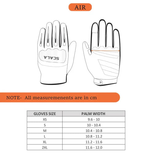 SCALA AIR RIDING GLOVES - HI-VIZ GREEN