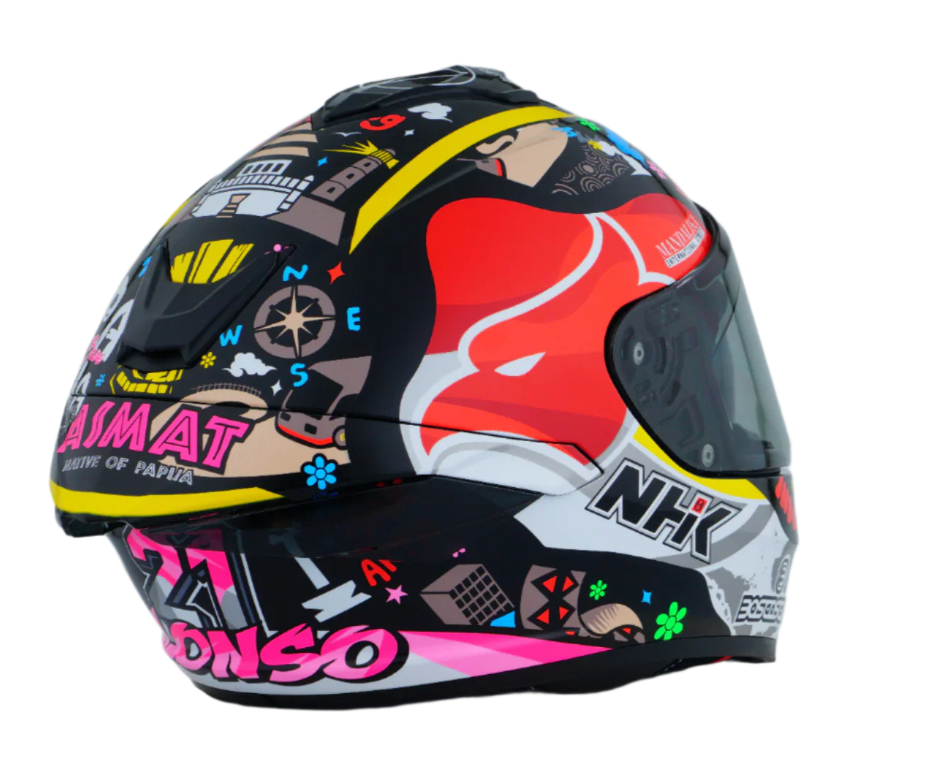 NHK K5R ALONSO LOPEZ #11 GLOSS BLACK HELMET