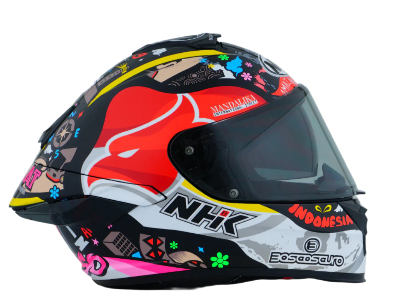 NHK K5R ALONSO LOPEZ #11 GLOSS BLACK HELMET