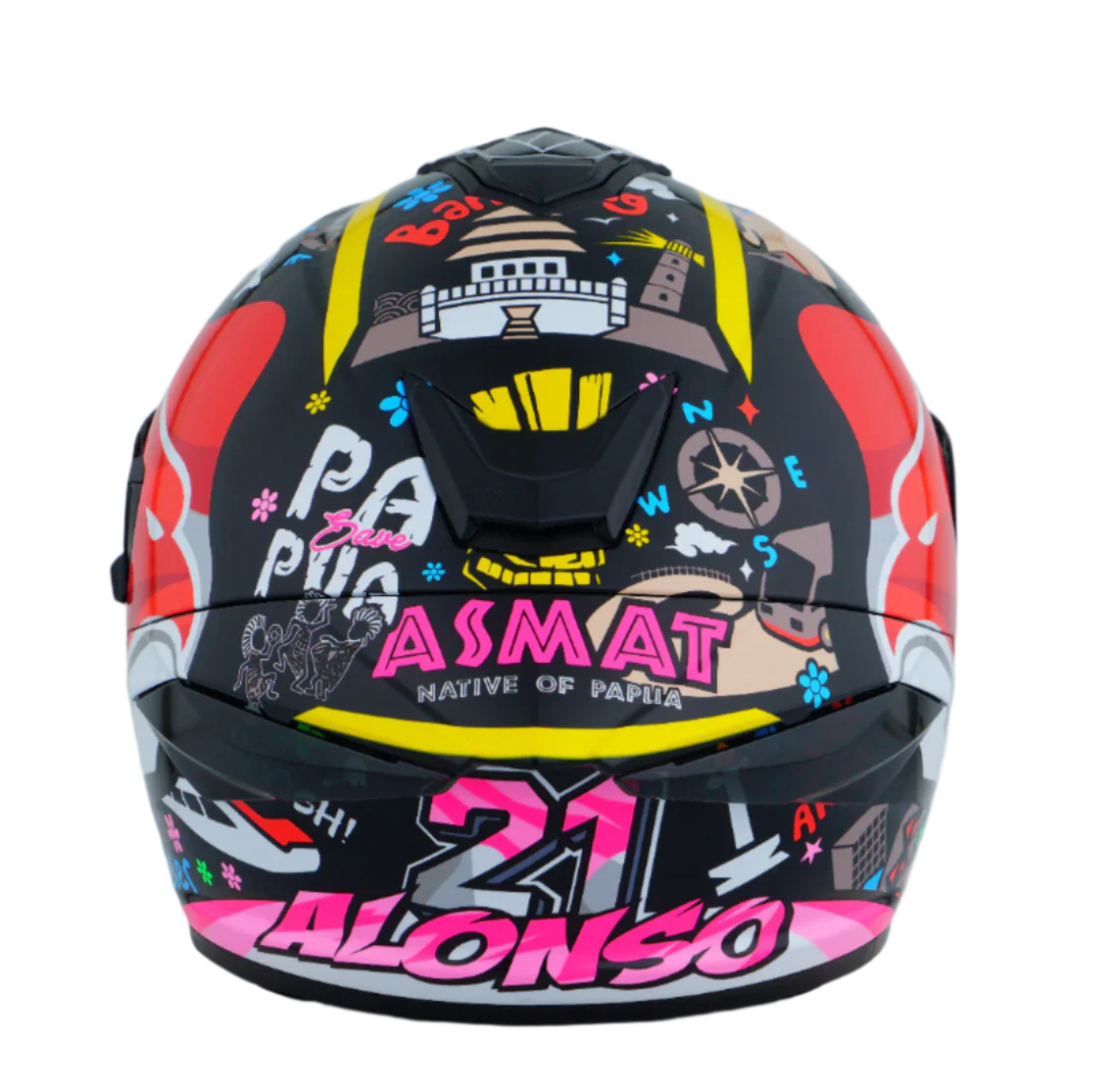 NHK K5R ALONSO LOPEZ #11 GLOSS BLACK HELMET