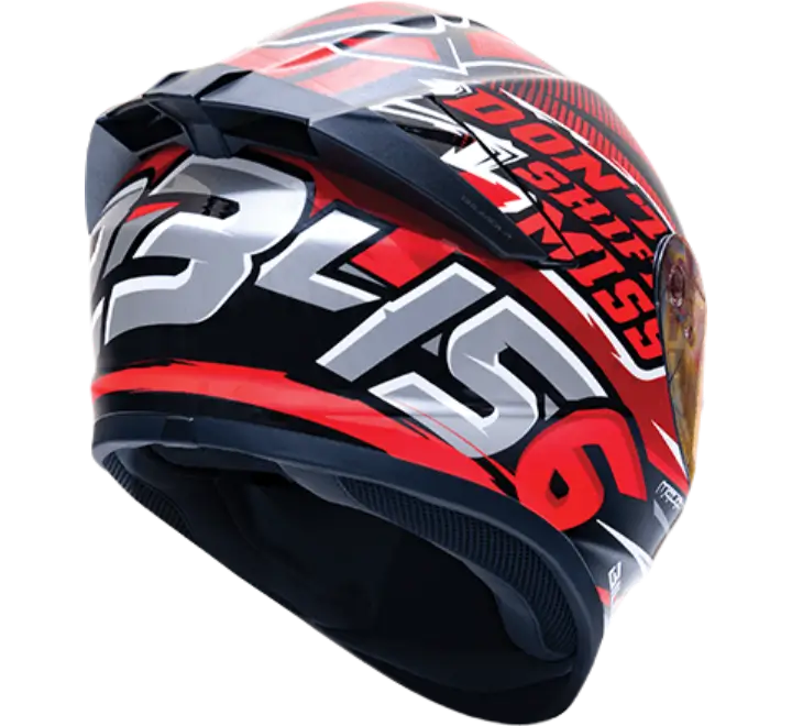 BILMOLA RAPID DON'T SHIFT MISS HELMET - RED GREEN