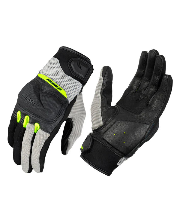 CRAMSTER BREEZER GLOVES - BLACK HI VIZ GREEN