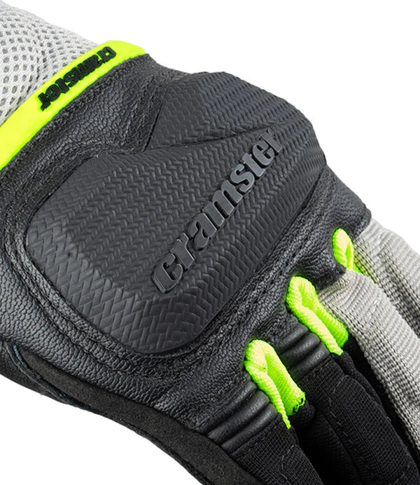 CRAMSTER BREEZER GLOVES - BLACK HI VIZ GREEN