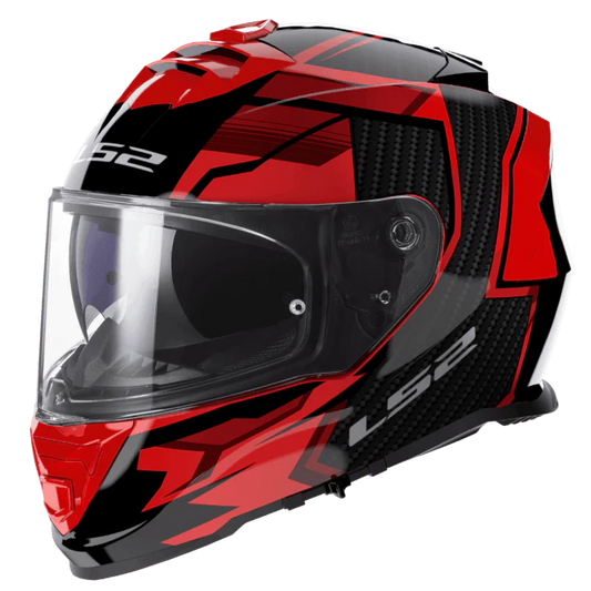 LS2 FF800 STORM II TRACKER 06 HELMET - BLACK RED
