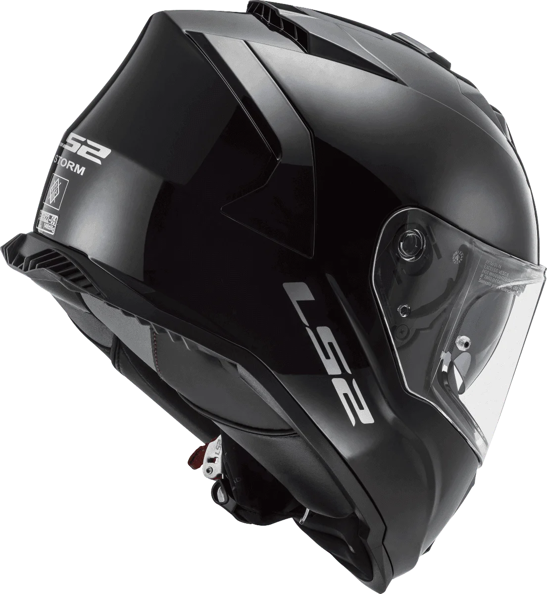 LS2 FF800 STORM HELMET - SOLID GLOSS BLACK 06