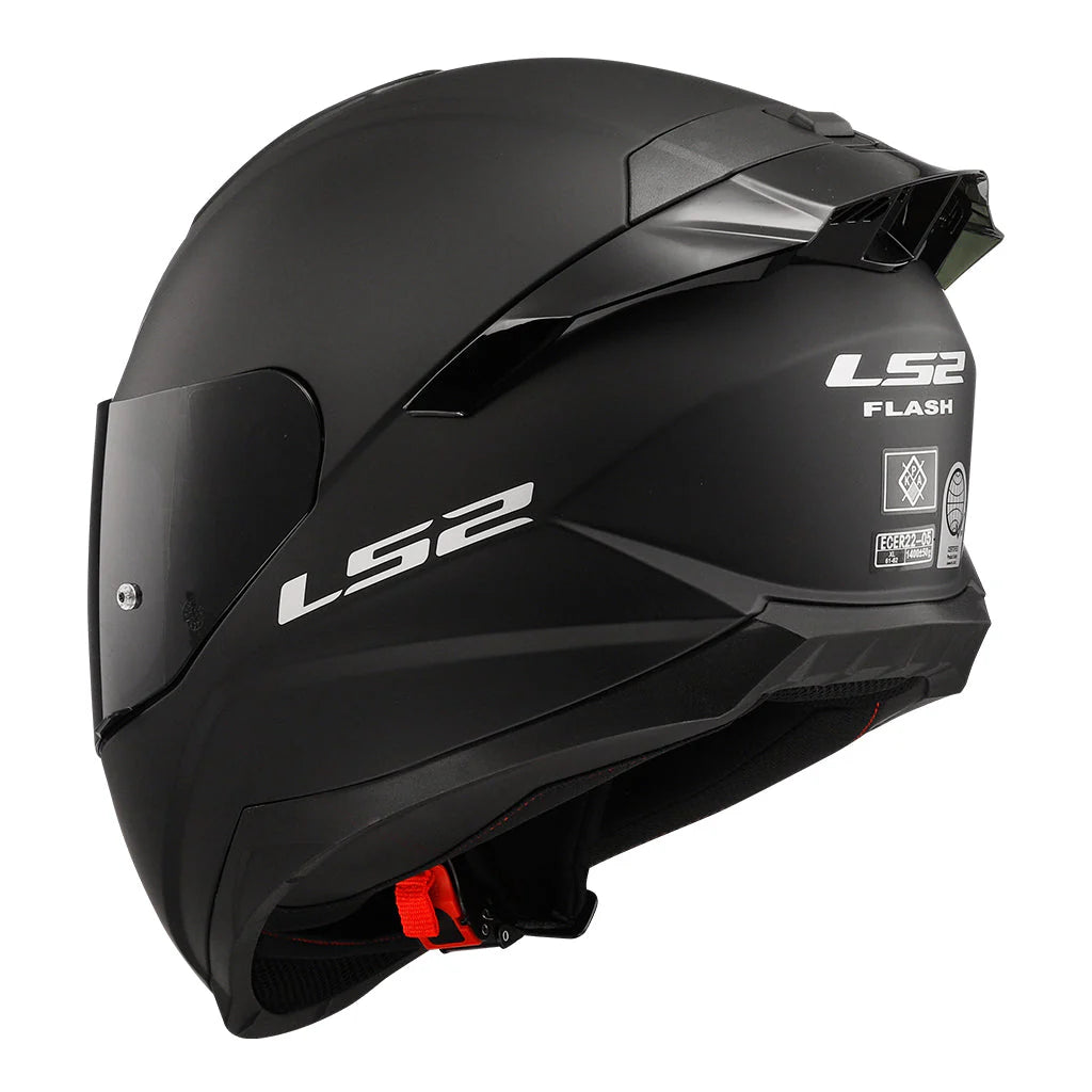 LS2 FF802 FLASH SOLID BLACK MATT HELMET