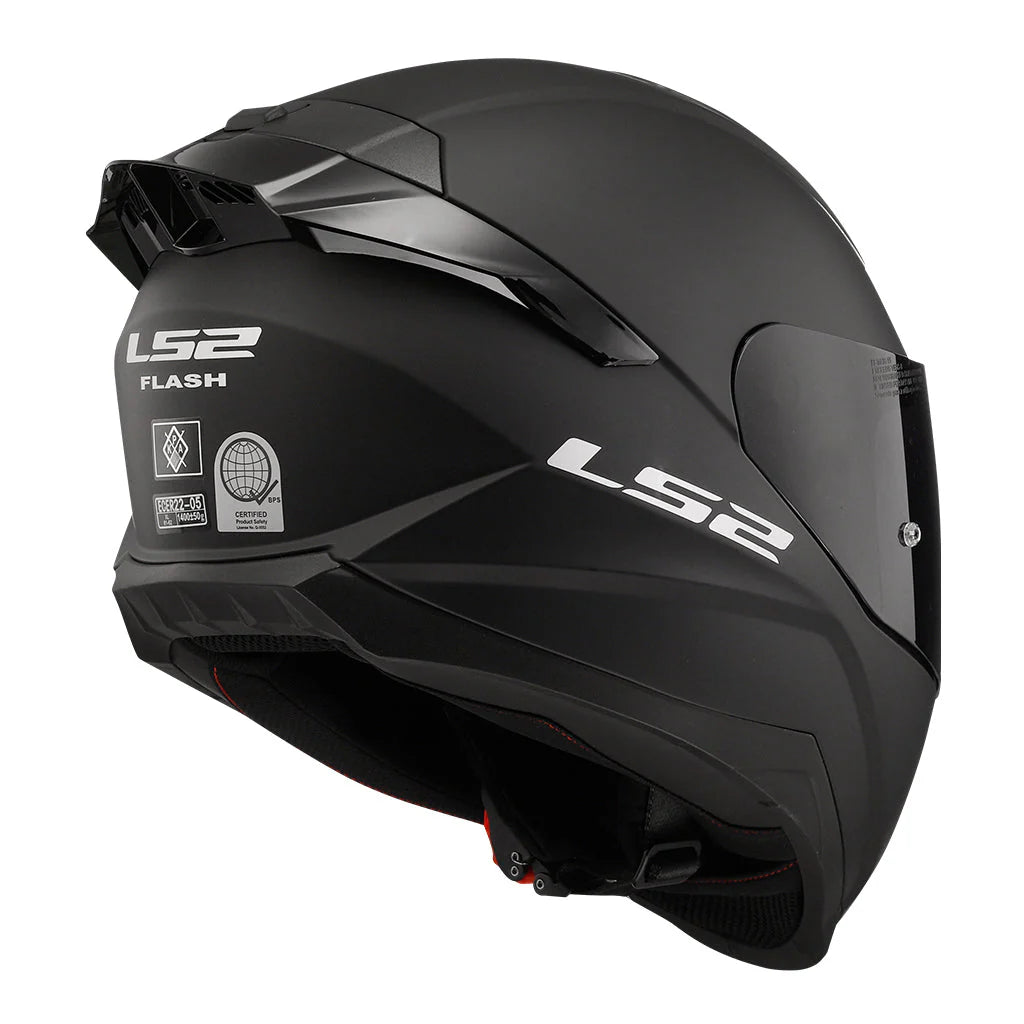 LS2 FF802 FLASH SOLID BLACK MATT HELMET