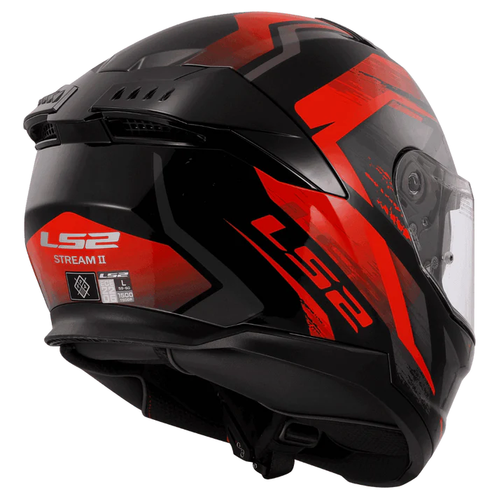 LS2 FF320 STREAM HELMET - FURY BLACK RED 06