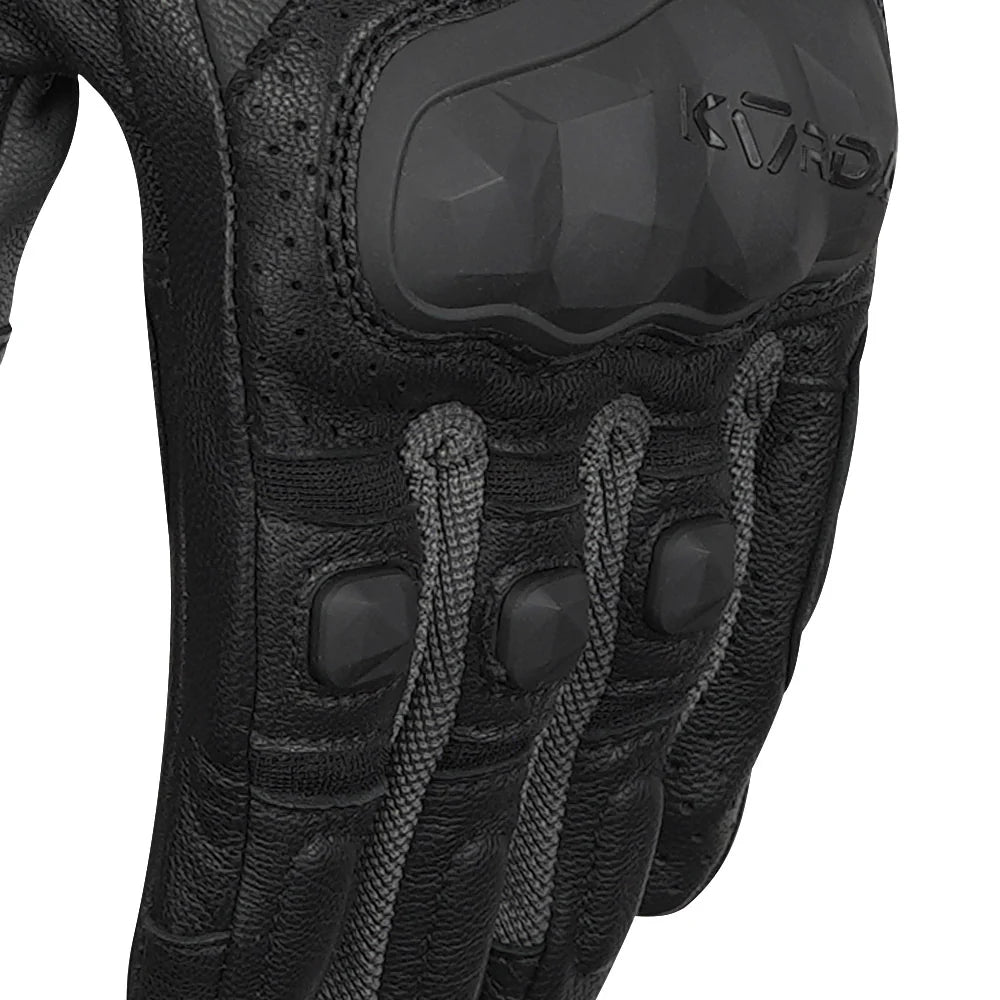 KORDA GUARD SEMI GAUNTLET RIDING GLOVES - FLUORESCENT YELLOW