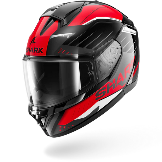 SHARK BLACK ANTHRACITE HELMET - BLACK RED