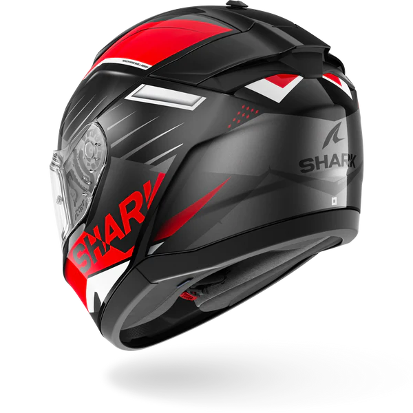 SHARK BLACK ANTHRACITE HELMET - BLACK RED