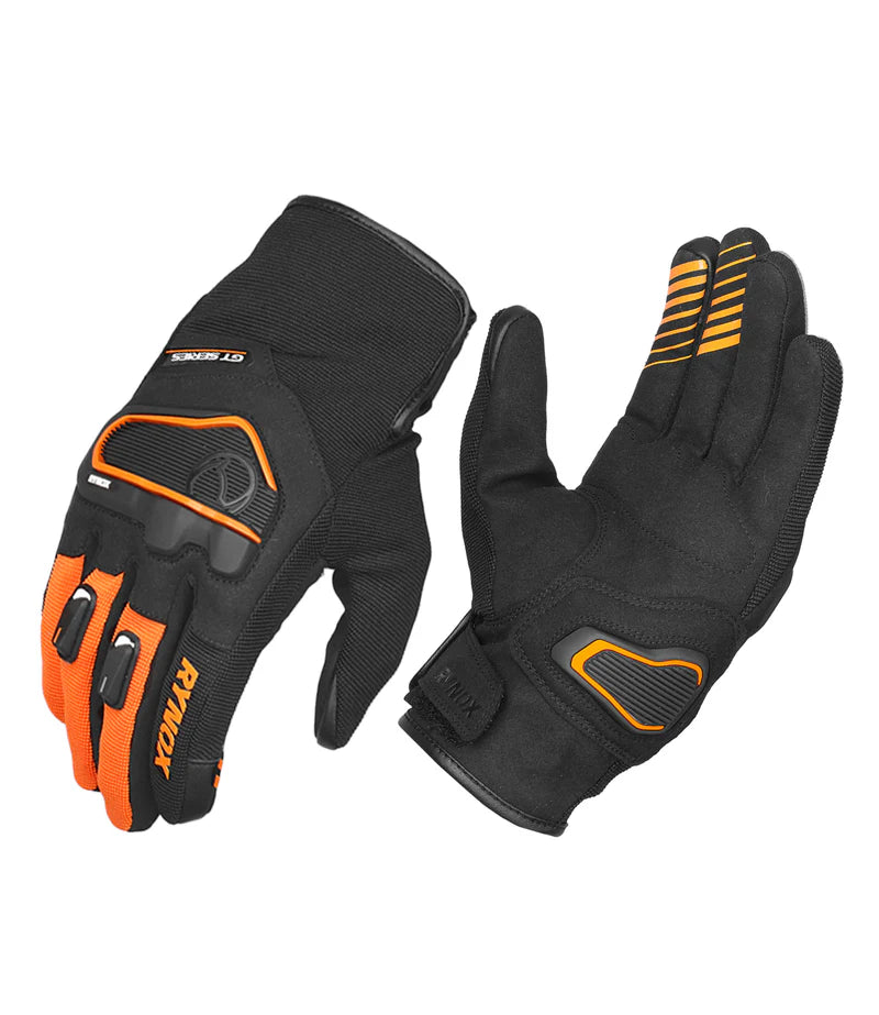RYNOX HELIUM GT 2 GLOVES - BLACK ORANGE