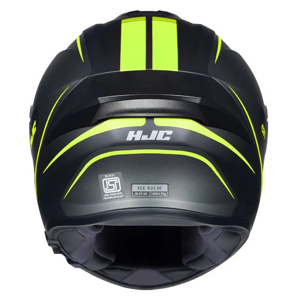 HJC C7X QUEZ MC3HSF HELMET - FLUORESCENT YELLOW