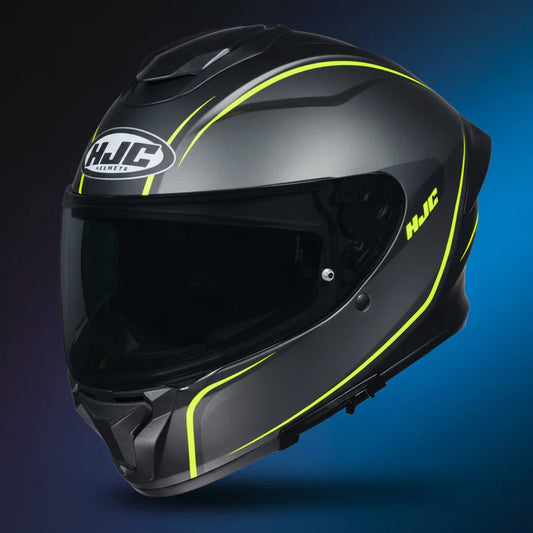 HJC C7X QUEZ MC3HSF HELMET - FLUORESCENT YELLOW