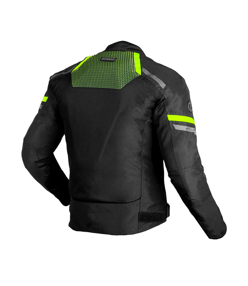 RYNOX HELIUM GT 3 JACKET - HI-VIZ GREEN
