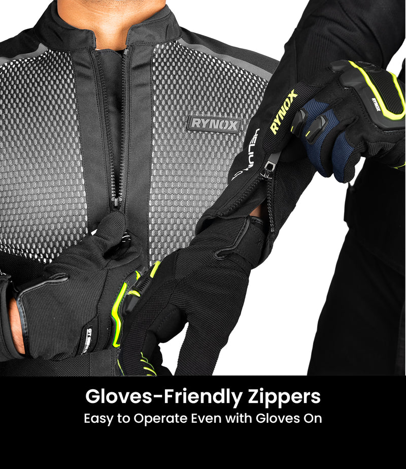 RYNOX HELIUM GT 3 JACKET - BLACK & GREY