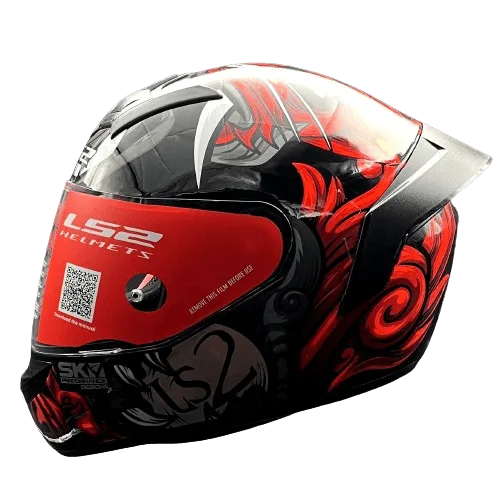 LS2 FF352 ROOKIE FOO DOG BLACK RED
