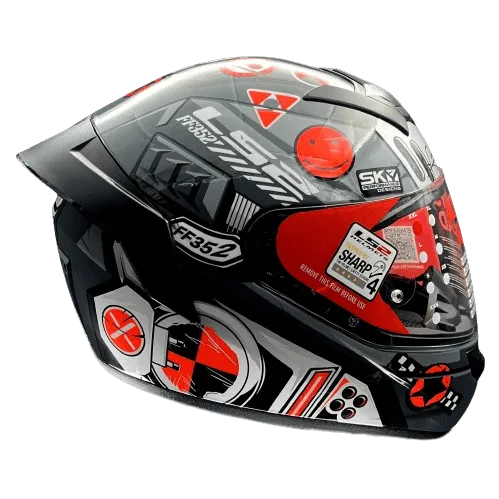 LS2 FF352 ROOKIE BIG ONE GREY HI VIZ ORAGNE