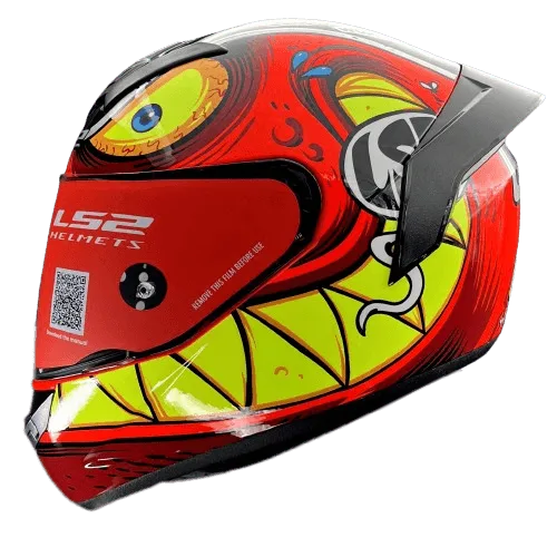 LS2 FF352 ROOKIE RAMPAGE FLUO YELLOW