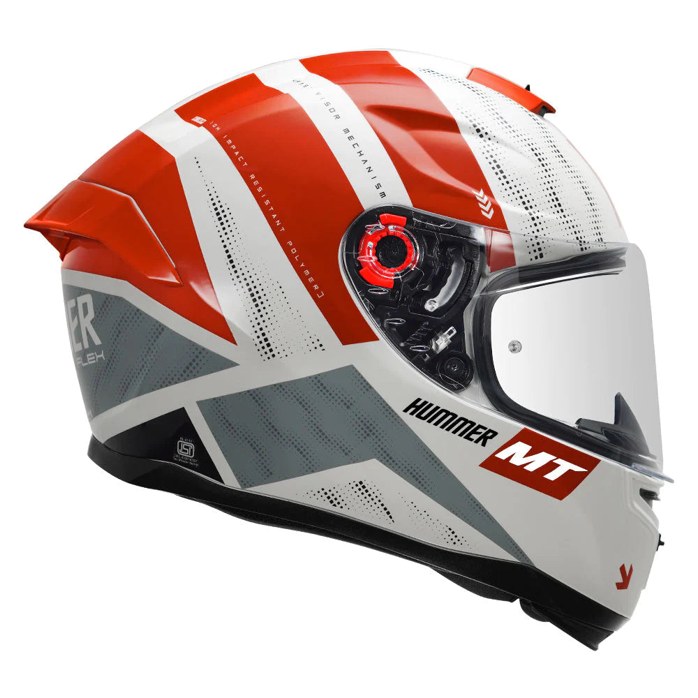 MT HUMMER FLEX HELMET - GLOSS RED