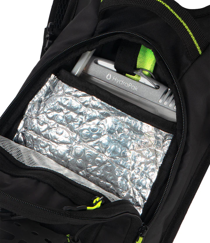 RYNOX NAVIGATOR HYDRATION BACKPACK - BLACK HI-VIZ GREEN
