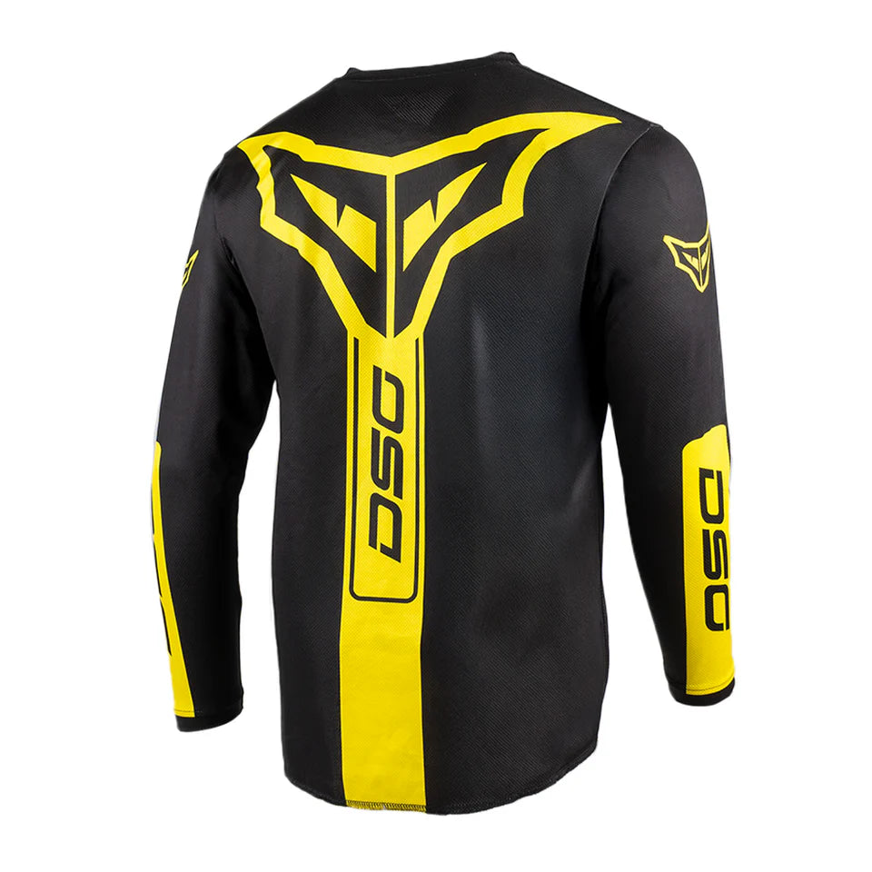 DSG ALPHA RACING JERSEY : BLACK YELLOW