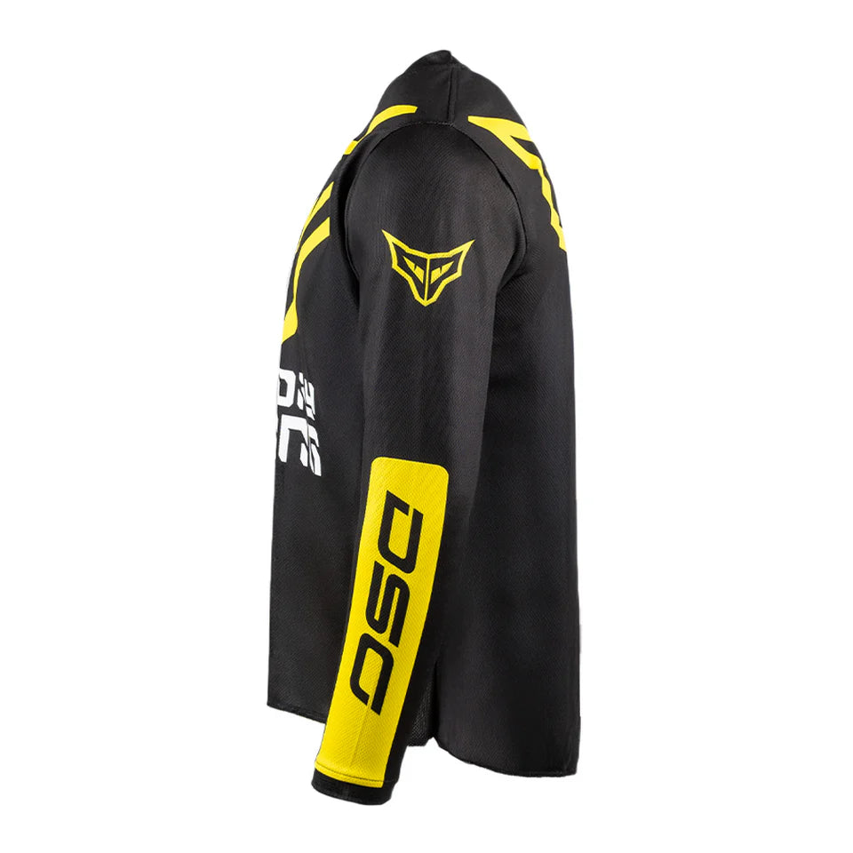DSG ALPHA RACING JERSEY : BLACK YELLOW