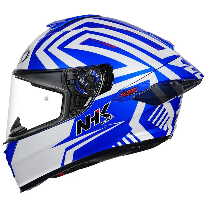 NHK K5R IRIDIUM AQSO WHITE HELMET