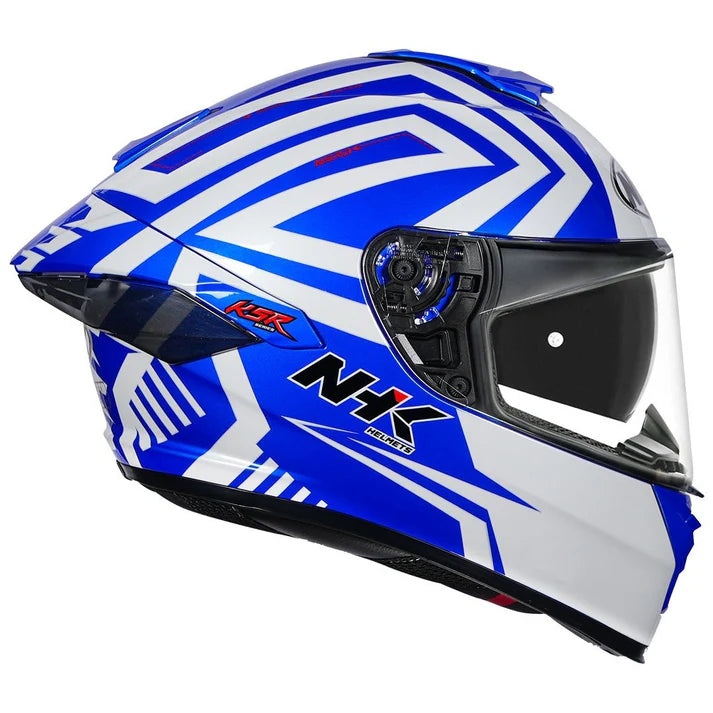 NHK K5R IRIDIUM AQSO WHITE HELMET