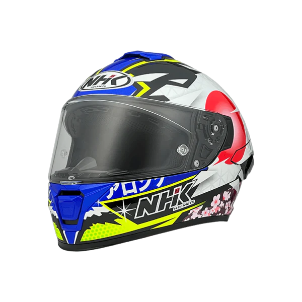 NHK K5R 2V ALONSO LOPEZ #4 GLOSS BLACK BLUE HELMET