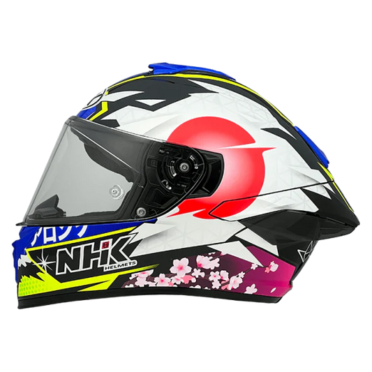 NHK K5R 2V ALONSO LOPEZ #4 GLOSS BLACK BLUE HELMET