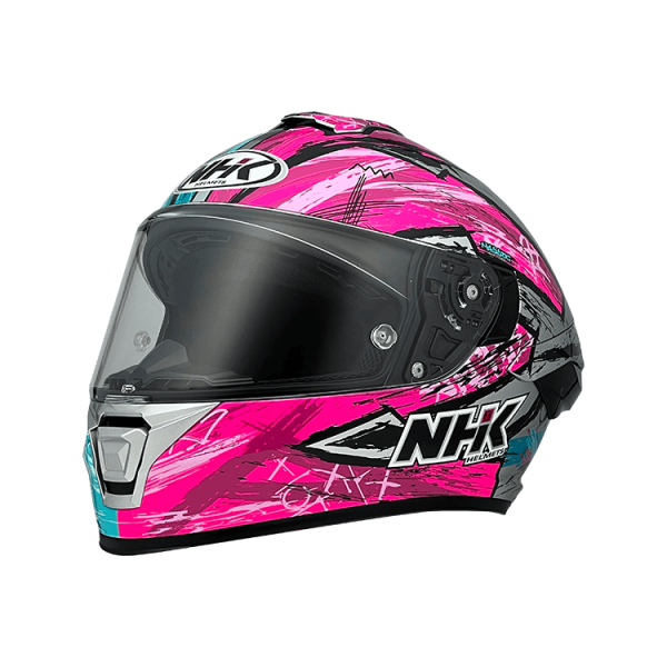 NHK K5R ARCHIE MCD 69 SIL PINK HELMET