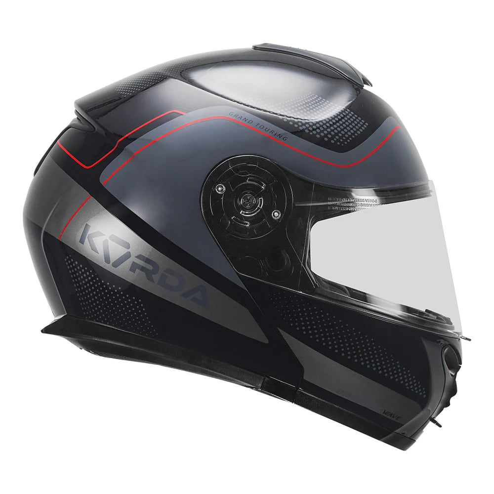 KORDA DISCOVERY WAVE MODULAR HELMET - GLOSS RED